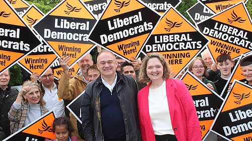 Anna and Ed with diamond volunteers