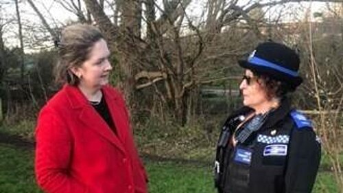 Anna Sabine MP with PCSO