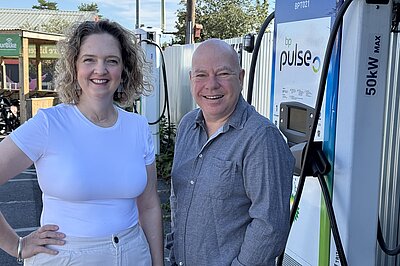 Drew Gardner and Anna Sabine MP