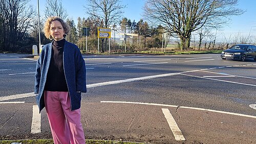 Anna Sabine MP at terry Hill junction