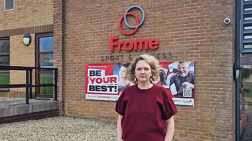 Anna Sabine MP at Frome Leisure Centre